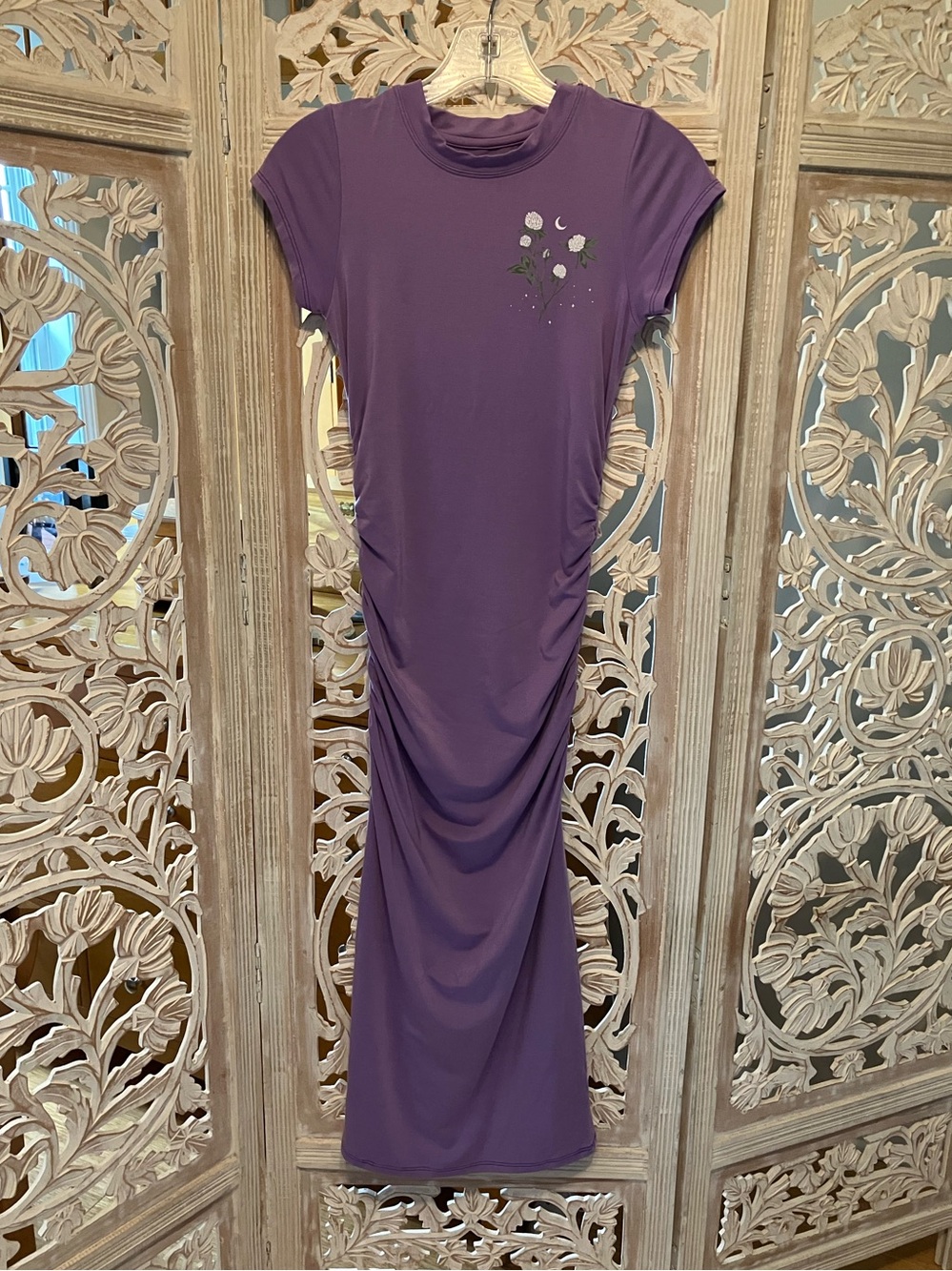 Purusha People White Clover Bodycon Dress size XS